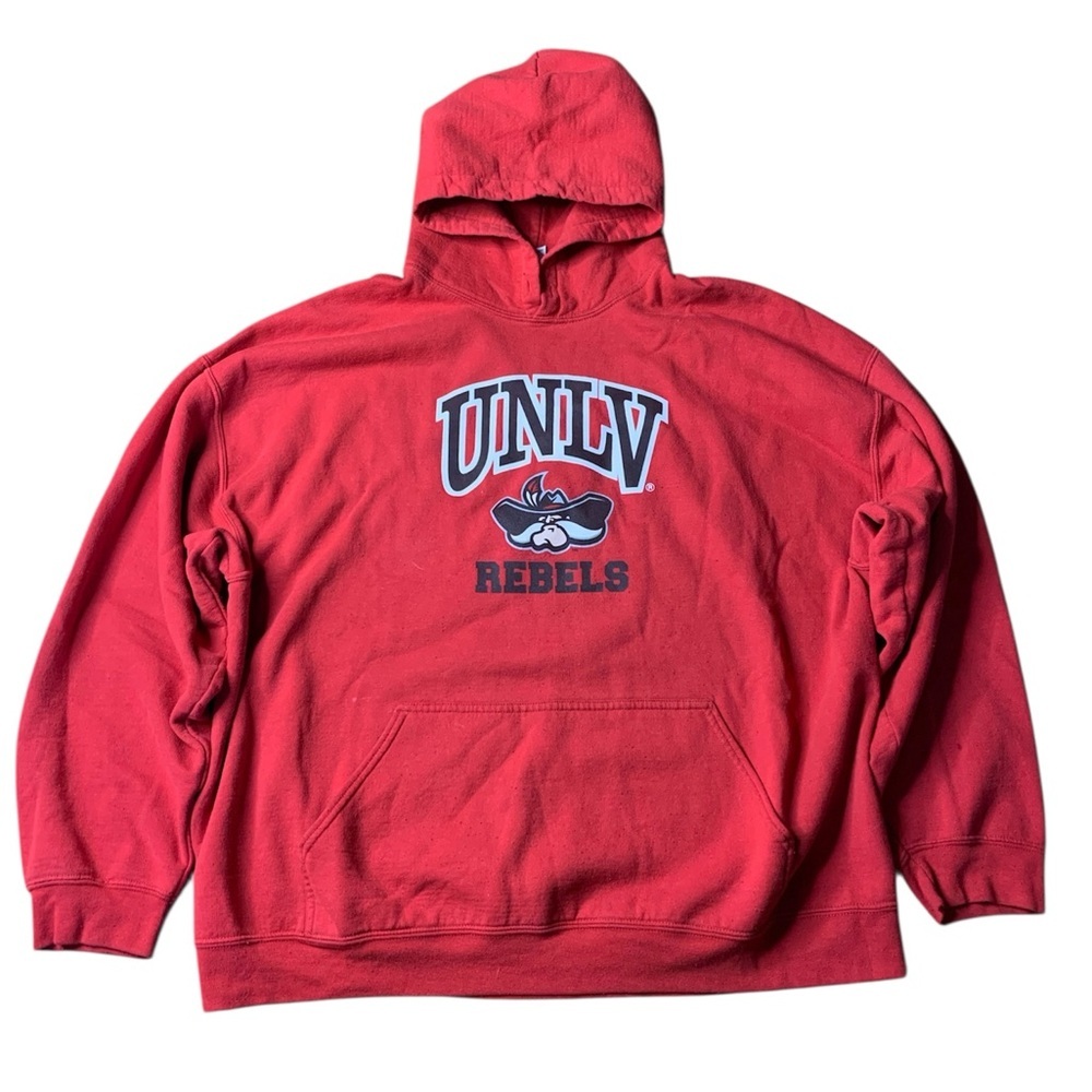 UNLV Rebels Red Hoodie 2XL - Gildan Heavy Blend Collegiate Sweatshirt